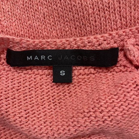 Rate, vintage coral knit Marc by Marc Jacobs sweater dress with crochet flowers. - Picture 5 of 5